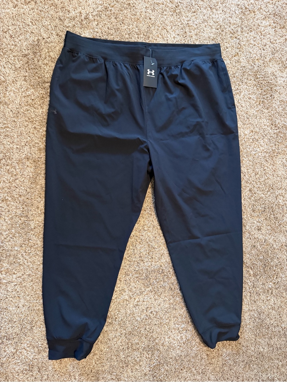 Under Armour Black Womens Lightweight Jogger Pants UA RIVAL HI RISE LOOSE 1X NWT